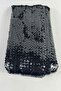 Black Glitterexa Complete Sequin Lycra Ribbon 9 cm – Flexible Sequined Stage and Costume Ribbon 1 Meter - 3