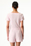 Women's Cotton Lounge Licensed My Melody Pointelle Shorts Set - Pink - 3