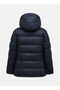 Black Women's Hood Collar Coat g 79632030 _W Frost down Jacket - 2