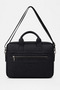 Black Leather Crossbody Laptop & Briefcase Bag 7059 - 6