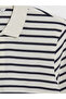Esvab • Modern & Distinctive Devrik Roba Collar Striped Men's T-Shirt - 8