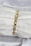 Brass Gold Color North Star Engraved Women's Bracelet - 2