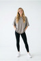 Women's Beige Oversize Comfortable Fit Combed Cotton Crew Neck T-Shirt - 4