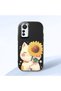 Mi 12 Lite Compatible Case Camera Protector Black Silicone Couple Phone Case Cat Pattern