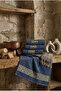 100% Cotton Set of 4 Greek Patterned Hand and Face Towels 50X90 cm - 5