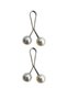 2 Pieces of Hijab Scarf and Shawl Clips in Pearl White