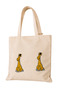 Giraffe Embroidered Linen Tote Bag – Cute Design Casual Shoulder Bag - 30 X 25 - 2