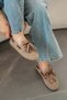 Gijon Women's Tasseled Genuine Suede Leather Loafer Shoes Sand - 2
