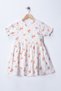 Pink Floral Watermelon Sleeves Girls' Dress - 2