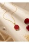 Women's Asymmetrical Shaped Adjustable Enamel Necklace - Special Design Organic Shape - 2