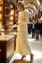 Women's Maxi Hijab Dress Long Sleeve Crew Neck Belted Modal Fabric Daily Casual Modern Stylish