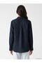 Linen Blended Oversize Women's Shirt - 3