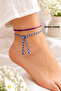 Marteniçka Bracelet Set with Evil Eye Beads Blue White Purple String Good Luck Bracelet - 3