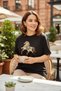 Women's Premium 100% Cotton Horse Embroidered Bead Detailed Design T-Shirt