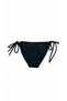 Black Bikini Bottom with Thin String Ties on the Edges - 2