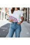 Handmade Knitted Wallet 23X12 cm – Lined, Zippered, Floral Patterned - 5