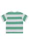 Basic Striped T-Shirt for 6-9 Years Old - Green - 2