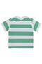 Basic Striped T-Shirt for 6-9 Years Old - Green