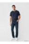 Original Oval Collar Patterned Combed Cotton Men's T-Shirt - 2