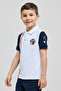Color Block Polo T-Shirt with Short Sleeves - 4