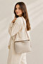 Elara Textured Linen Cream Women's Hand and Shoulder Bag - 3
