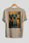 46 Cats for the Sake of Cats Printed Beige Oversize T-Shirt 100% Cotton Unisex Cat Lover Premium Design