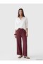 Trendlucky Women's Muslin Pants with Elastic Waist and Contrast Trim