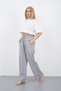 Muslin Palazzo Trousers Women's Summer Loose Wide Leg Casual Comfortable Elastic Waist Pocketed Daily Stylish Trousers