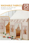(cl280)Playhouse Play Tent for Kids-Portable with Padded Mat, Star Lights, Carry Bag, Kids Play Tent Indoor & Outdoor, Washable Kids Play House for Toddler - 6