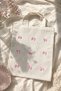 Pink Ribbon Detailed Canvas Tote Bag – Fabric Shoulder Bag - Beach Bag - 2
