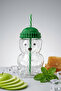 540 ml Glass Barista Cold Drink Cup with Teddy Bear Design Ckr4572 - 4
