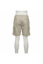 Men's Khaki Cargo Shorts with Elastic Waist - 3