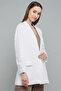 Solid Oversized Single-Breasted Blazer - 6