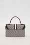 Monogram Pattern Handbag with Logo - 3