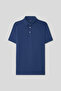 Slim Fit Indigo Pique Textured T-Shirt - 5