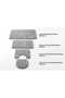 4-Piece Bathroom Mat Bubble Anti-Slip Base Toilet Set Large Sizes - 3
