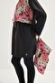 Parachute Floral Patterned Tie-Up Hijab Swimsuit Set Pink - 4