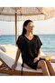 Summer Openwork V-Neck Lace Detailed Knitwear Beach Wear Pareo - 4