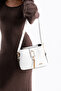 Gold Detailed 3 Compartment Shoulder and Crossbody Bag - 4