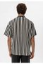 Oversize Openwork Striped Shirt - 6