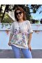 Italian Mila Blouse with Necklace Beige - 4