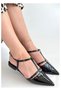 Bellamor Women's Pointed Toe Patent T-Strap Ballerina Shoes - 3