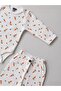 2-Piece Carrot Patterned Cotton Unisex Baby Long Sleeve Body Pants Set - 5