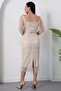 Left Collar Beaded Dress Bal200 - 8
