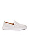 White Genuine Leather Men's Casual Shoes 62206 m - 3