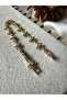 Cm Brand Steel Sun Figured Zircon Stone Bracelet
