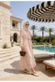 Aura Buckle Chiffon - Fully Lined Special Occasion Dress - Pink - 4