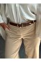 Learn Round Buckle Model Jacket Belt Dress Belt Trouser Belt - 2