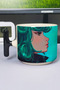 One Punch Man Anime Printed Ceramic Luxury Mug (1 Piece) T-Shaped Special Black Handle Wave Handle V3T