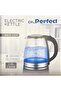Ch.Perfect Electric Water Kettle 1500W, 2L, Glass Design, Auto Shut Off - 7